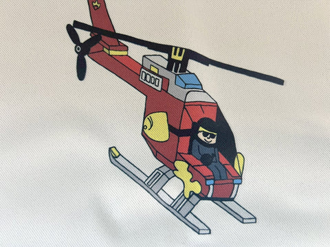 Blackout Feuerwehr rot 135x245cm verdeckte Schlaufenschal Dekoschal Verdunkelung